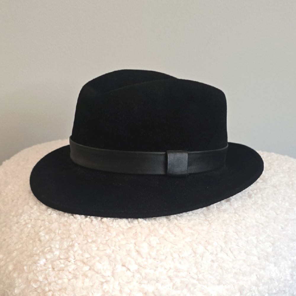 Vintage Makins New York Classic Black Fedora Hat